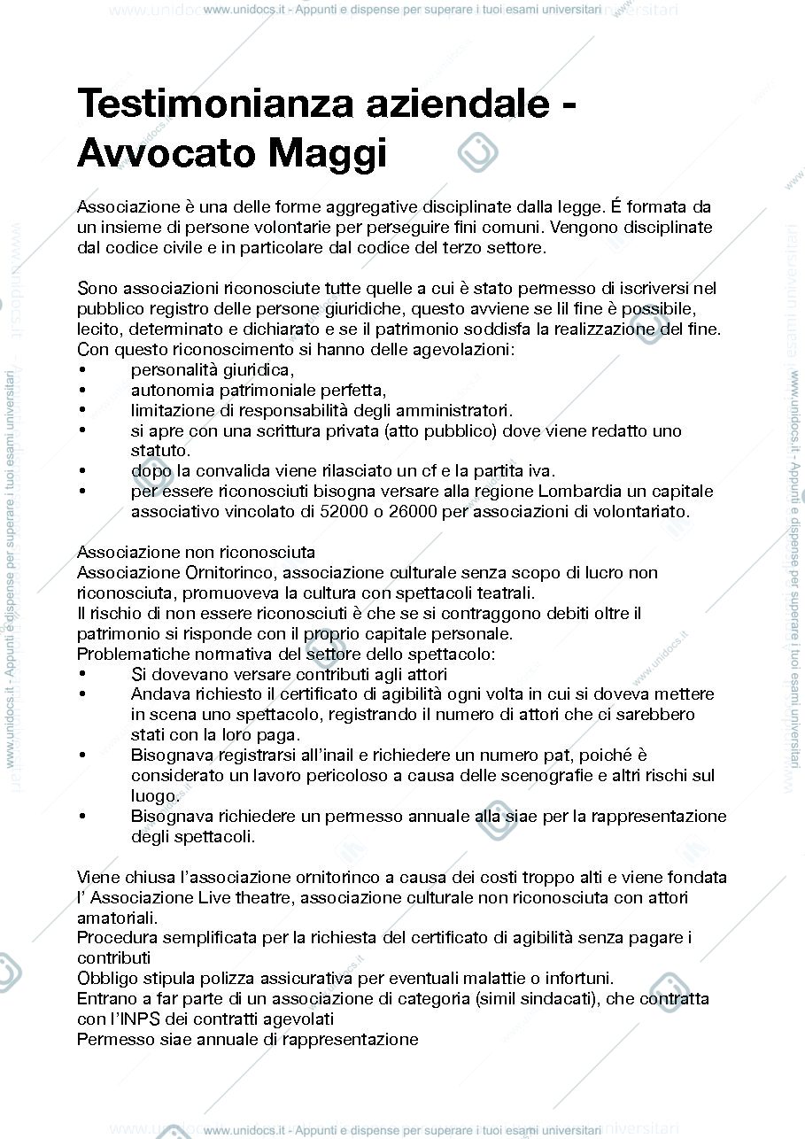 Anteprima pagina 1 — Testimonianza aziendale-Avvocato Maggi