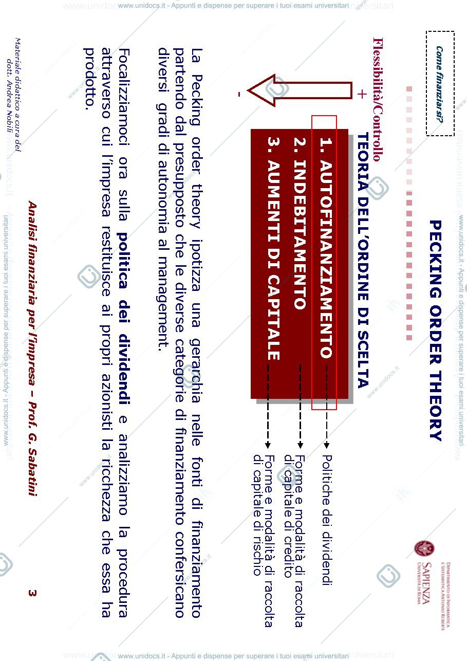 Anteprima pagina 3 — La politica dei dividendi