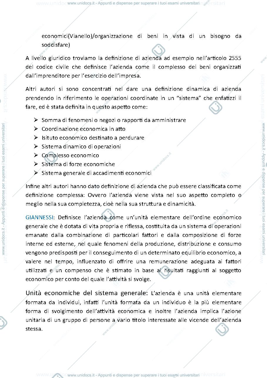 Anteprima pagina 4 — riassunti economia aziendale