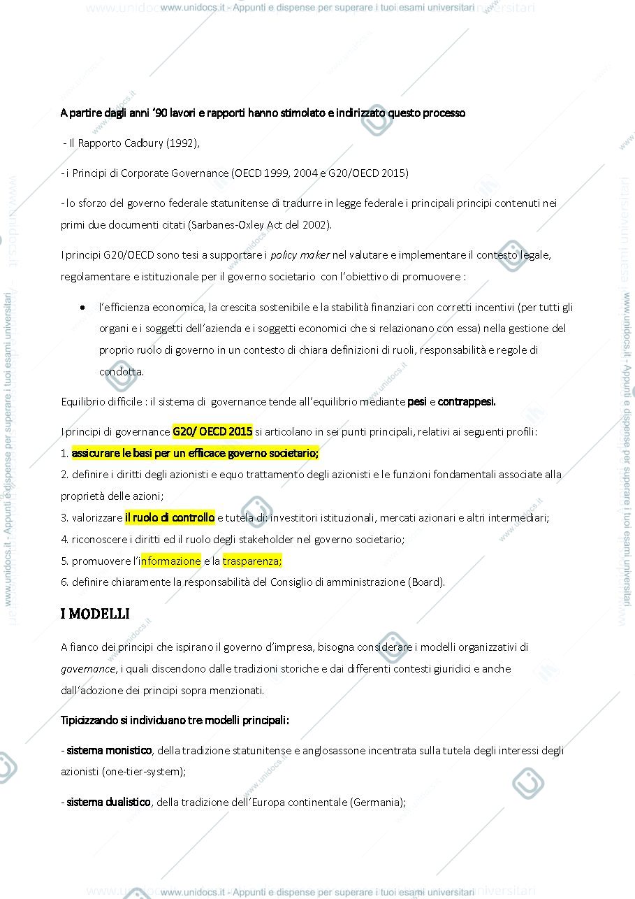 Anteprima pagina 2 — APPUNTI FREQUENTANTI ECONOMIA AZIENDALE 