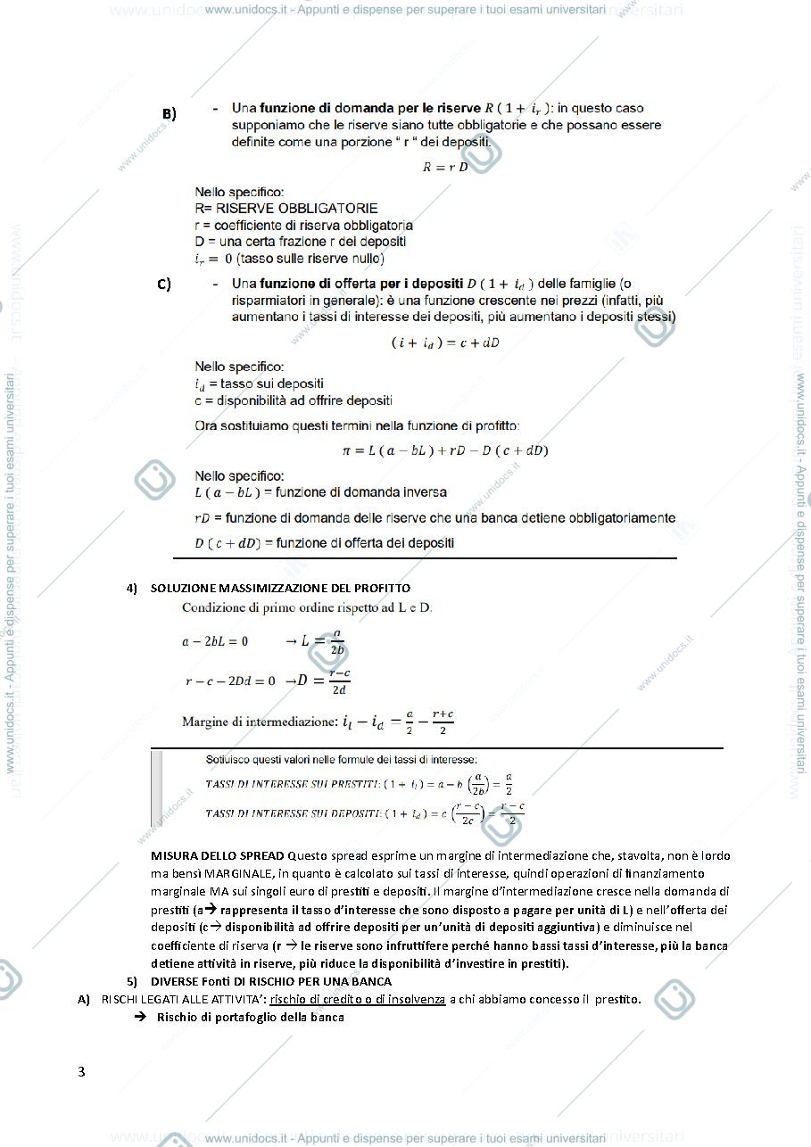 Anteprima pagina 3 — Economia bancaria 1 parte