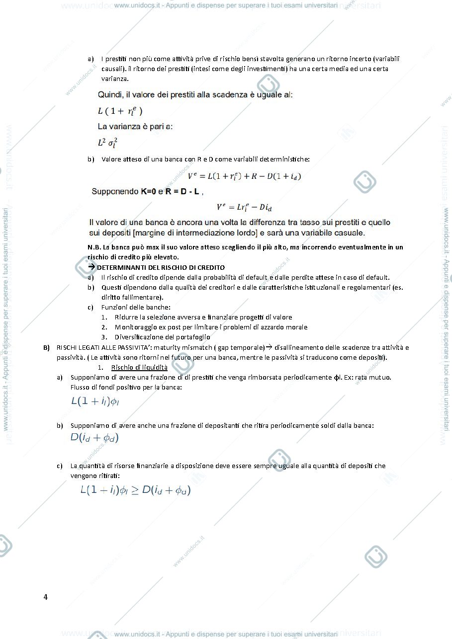Anteprima pagina 4 — Economia bancaria 1 parte