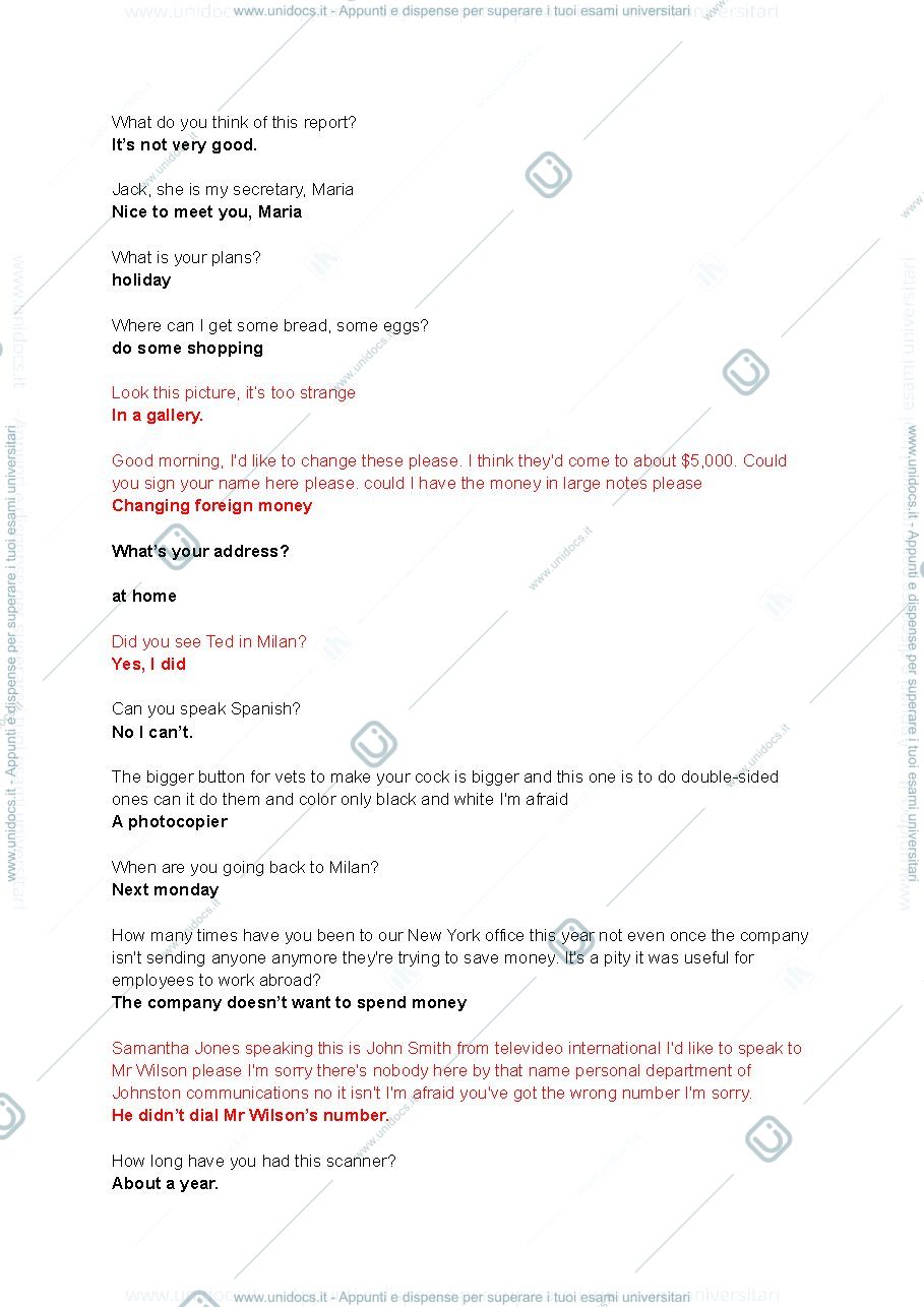 Anteprima pagina 1 — Amissione test di Inglese - Ltest