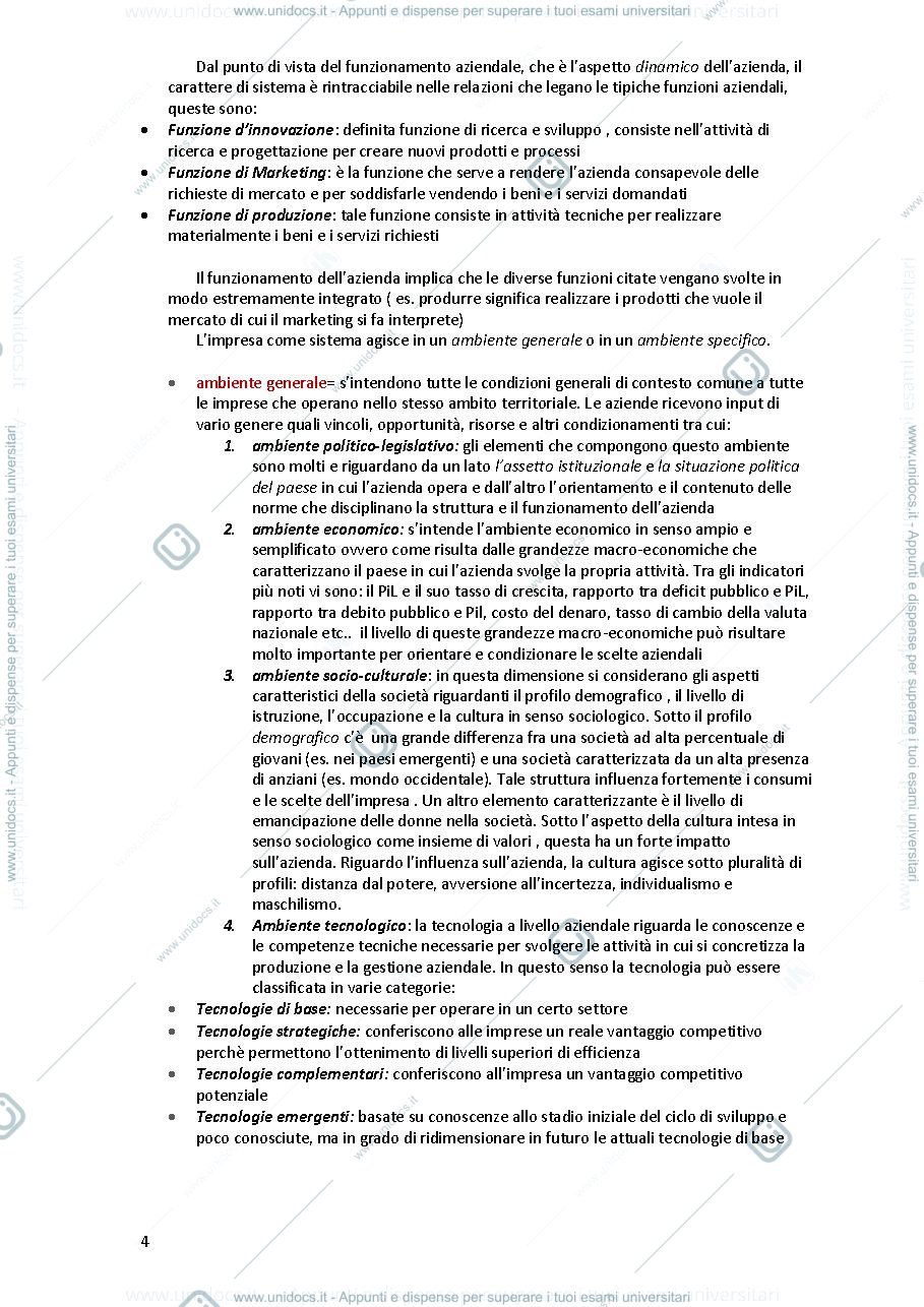 Anteprima pagina 4 — Appunti di economia aziendale 