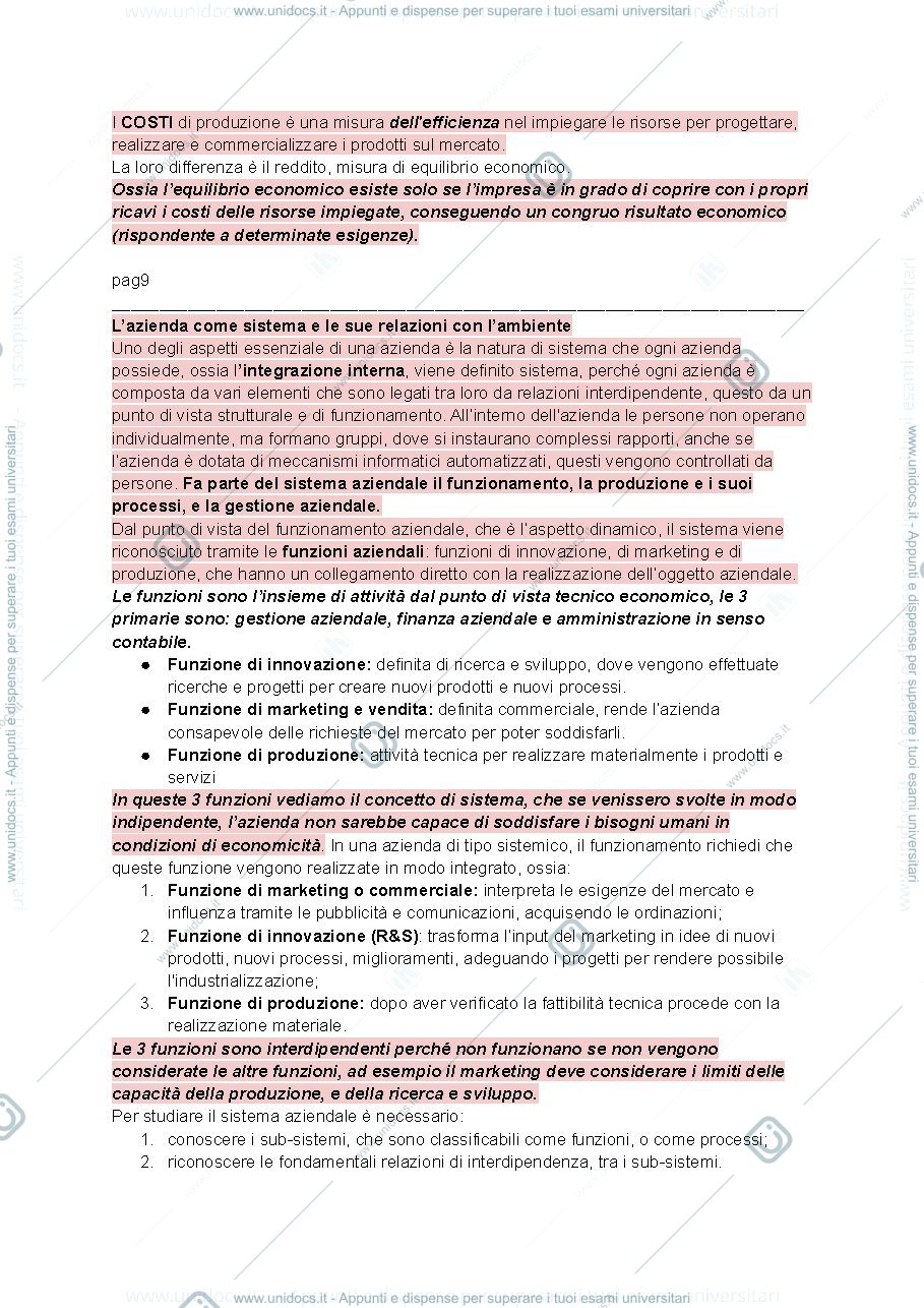 Anteprima pagina 2 — Riassunto economia Manzi