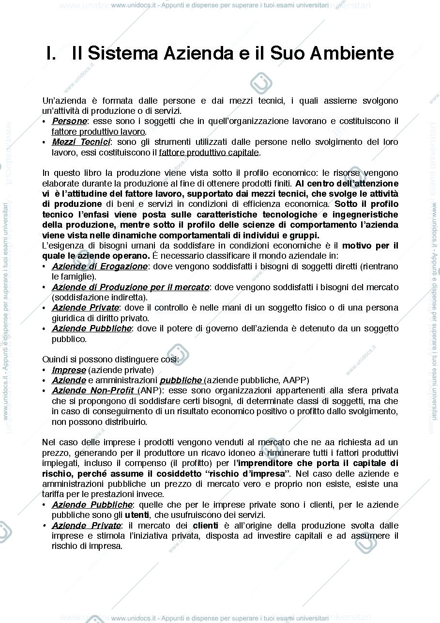 Anteprima pagina 2 — Riassunti Economia Aziendale