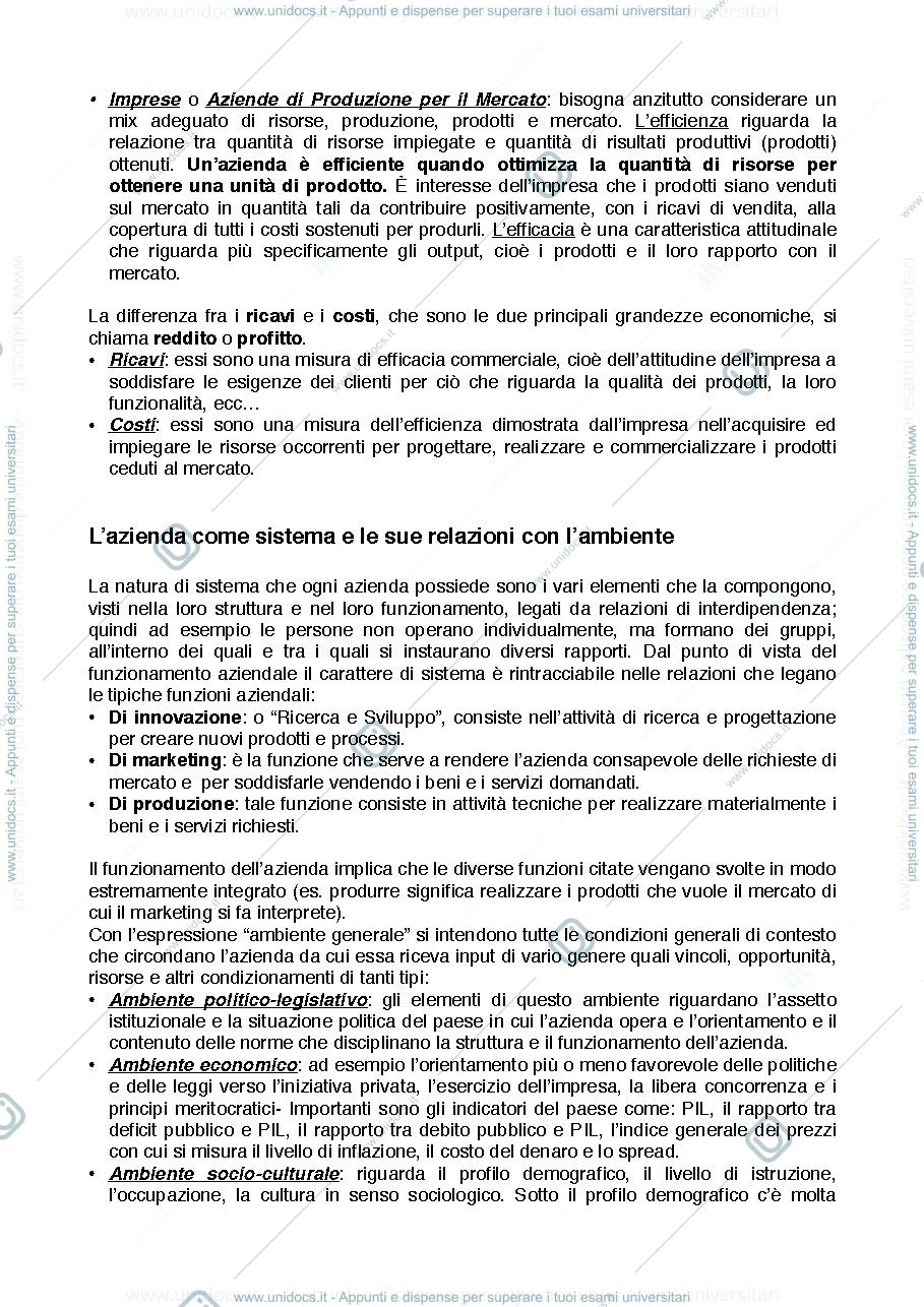 Anteprima pagina 3 — Riassunti Economia Aziendale