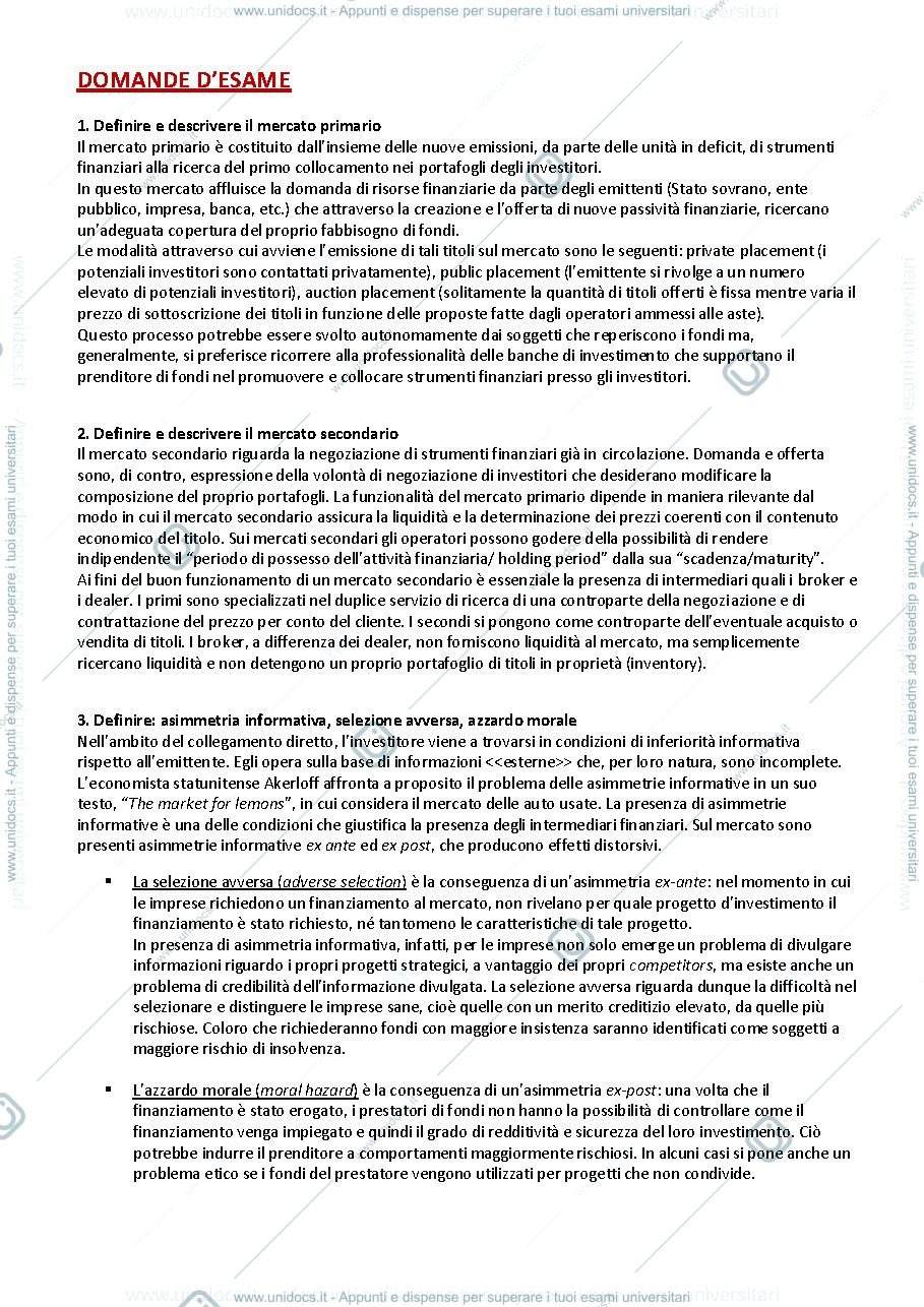 Anteprima pagina 1 — Appunti per esame EIF