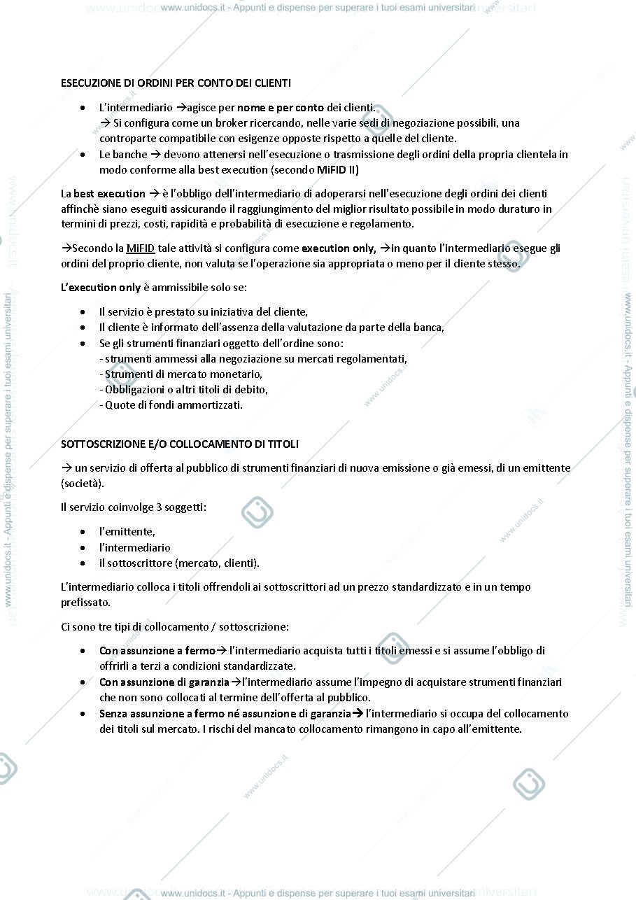 Anteprima pagina 2 — i servizi di investimento