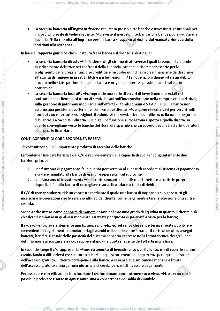 Anteprima pagina 2 — Le forme tecniche di raccolta delle risorse finanziarie 