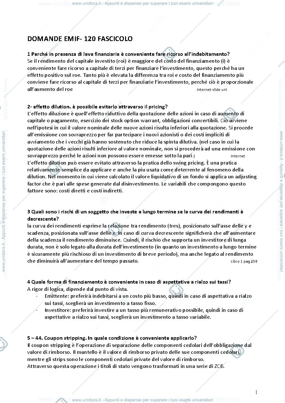 Anteprima pagina 1 — Domande EMIF 