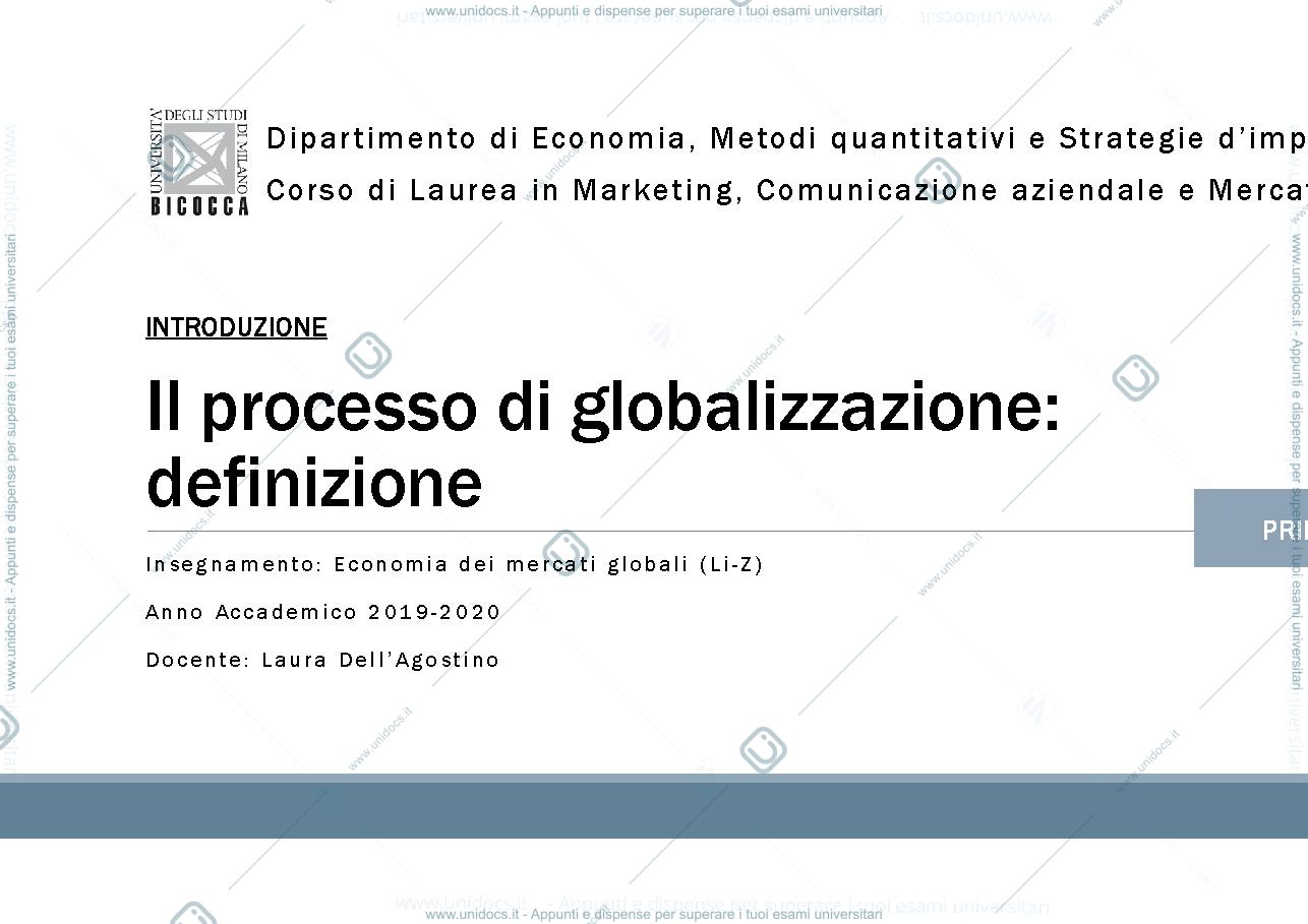 Anteprima pagina 1 — Lezione1_GlobalizzazioneDef_01