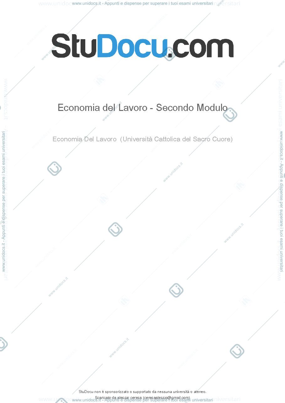 Anteprima pagina 1 — Riassunto Primo modulo 