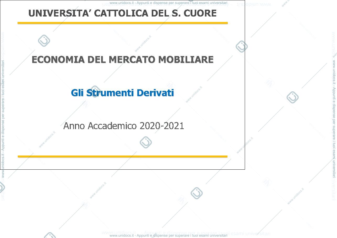 Anteprima pagina 1 — Slides Opzioni
