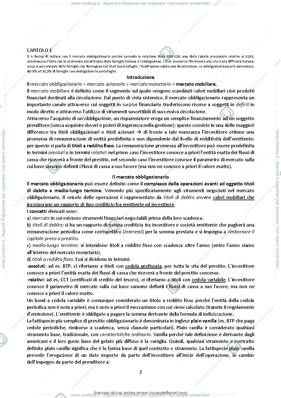 Anteprima pagina 3 — economia del mercato mobiliare appunti