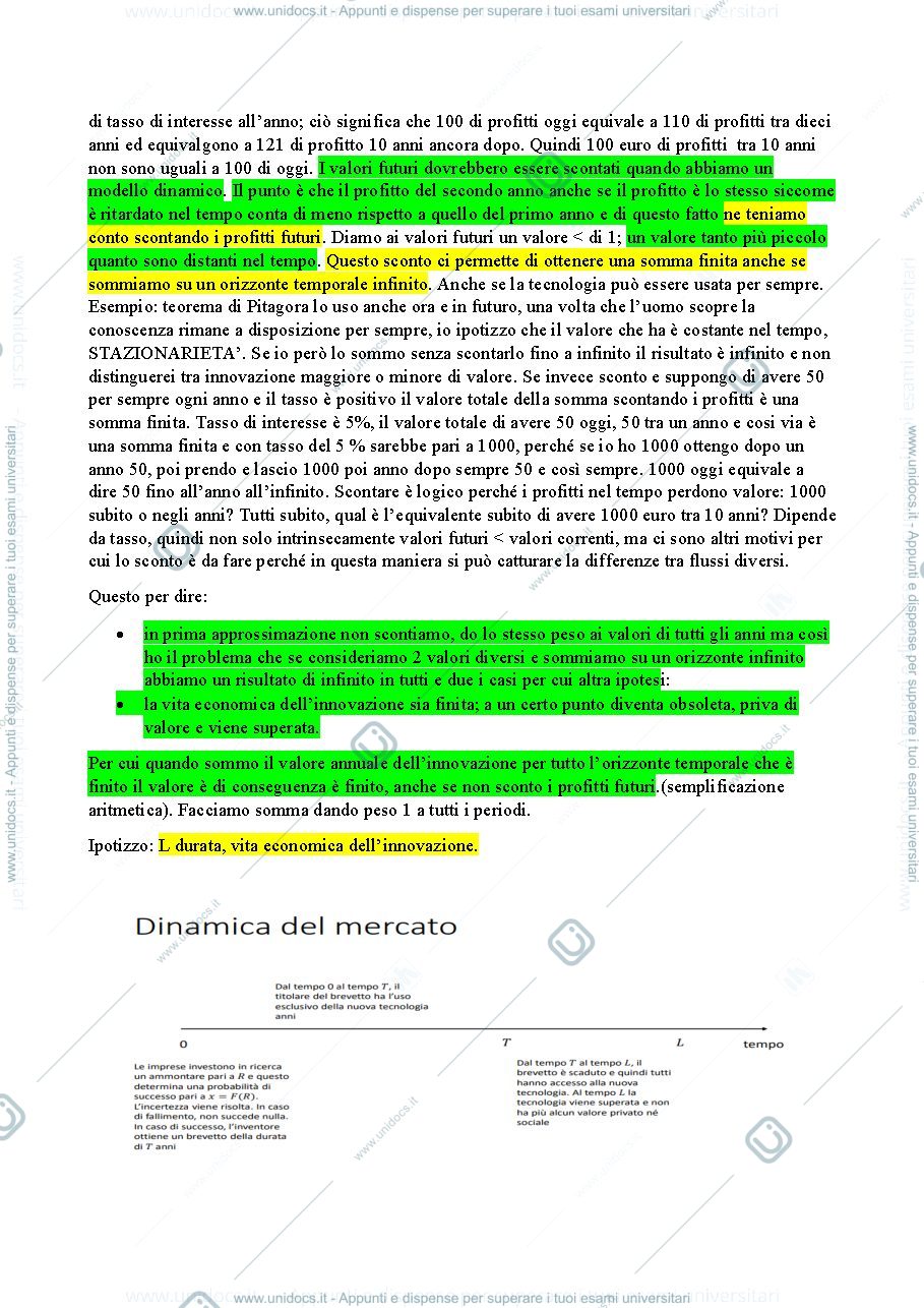 Anteprima pagina 3 — appunti economia della proprietà intellettuale