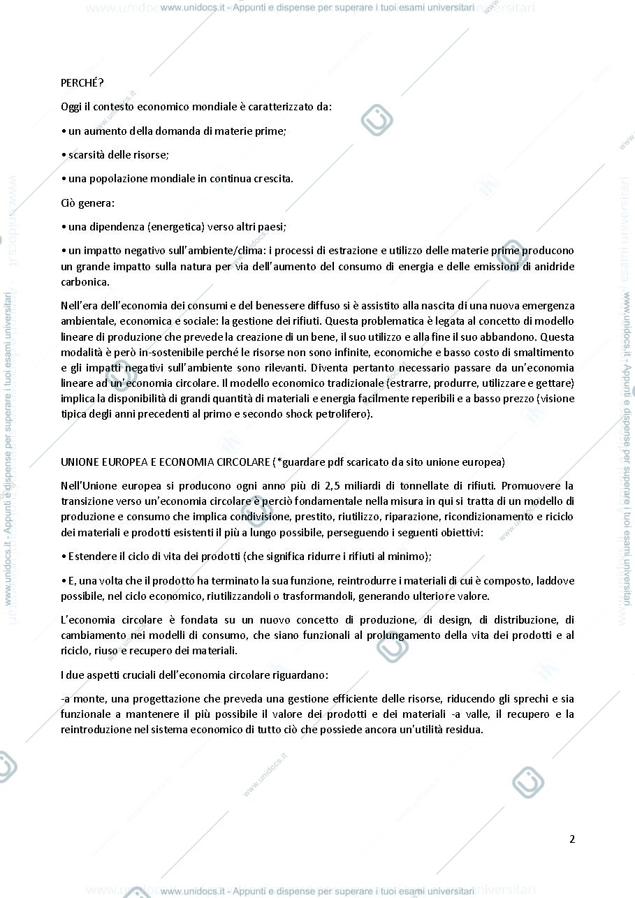 Anteprima pagina 2 — Appunti corso di Economia dell'Ambiente e dell'Energia