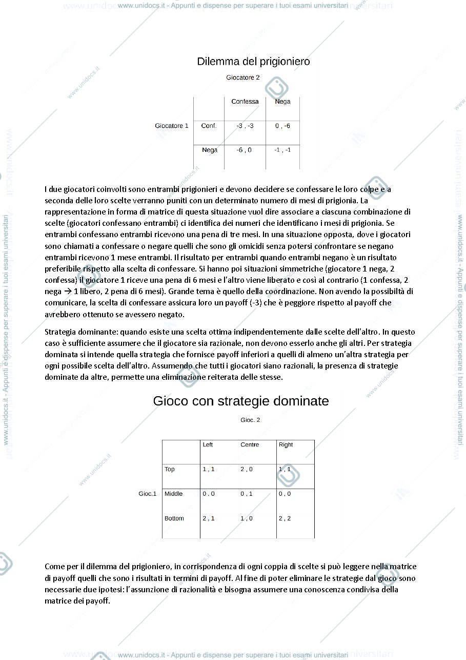 Anteprima pagina 4 — Appunti completi di Economia delle forme di mercato