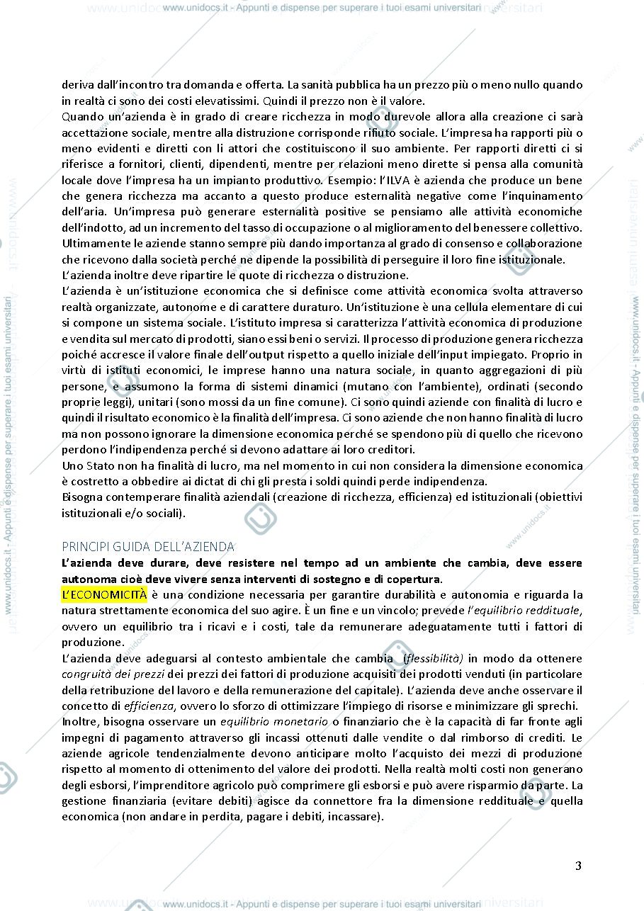 Anteprima pagina 3 — Economia dell'impresa in agricoltura