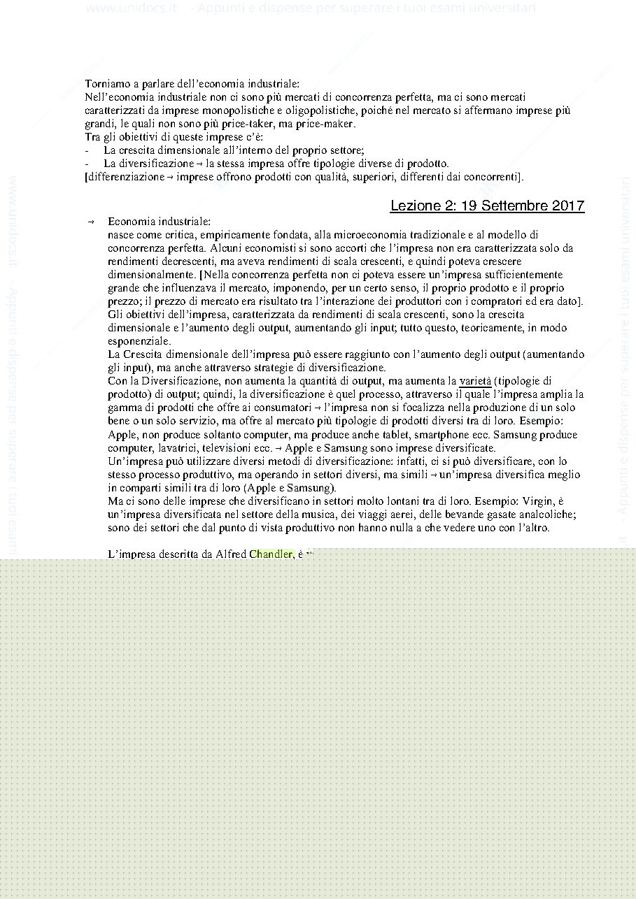 Anteprima pagina 3 — appunti di economia dell'impresa e dell'industria