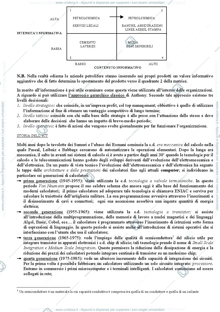 Anteprima pagina 2 — TECNOLOGIA DELL'INFORMAZIONE