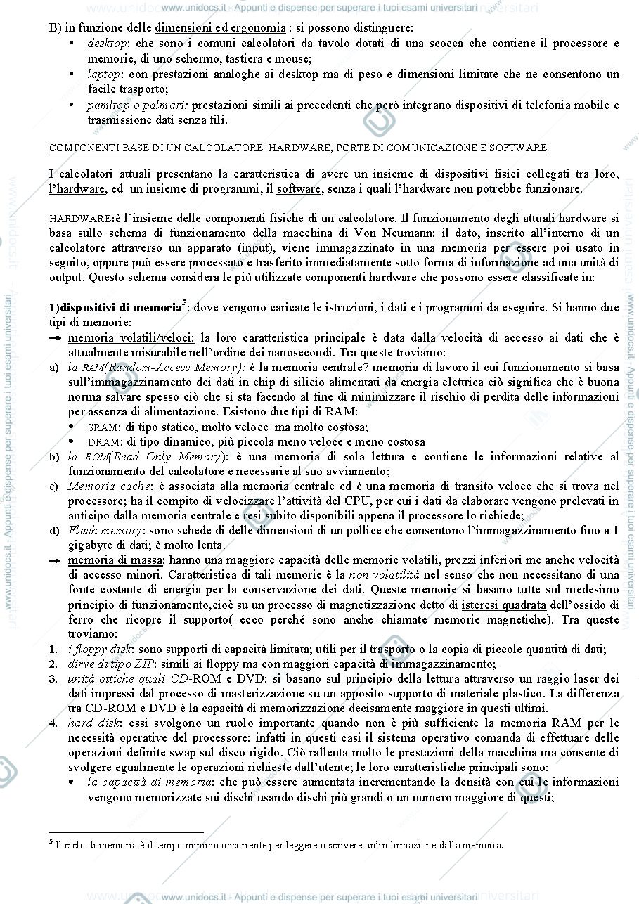 Anteprima pagina 4 — TECNOLOGIA DELL'INFORMAZIONE