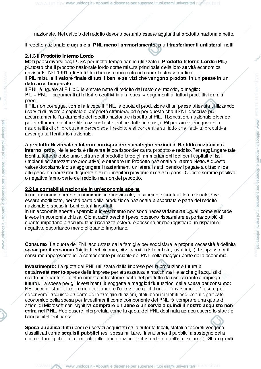 Anteprima pagina 3 — Economia Monetaria Internazionale 