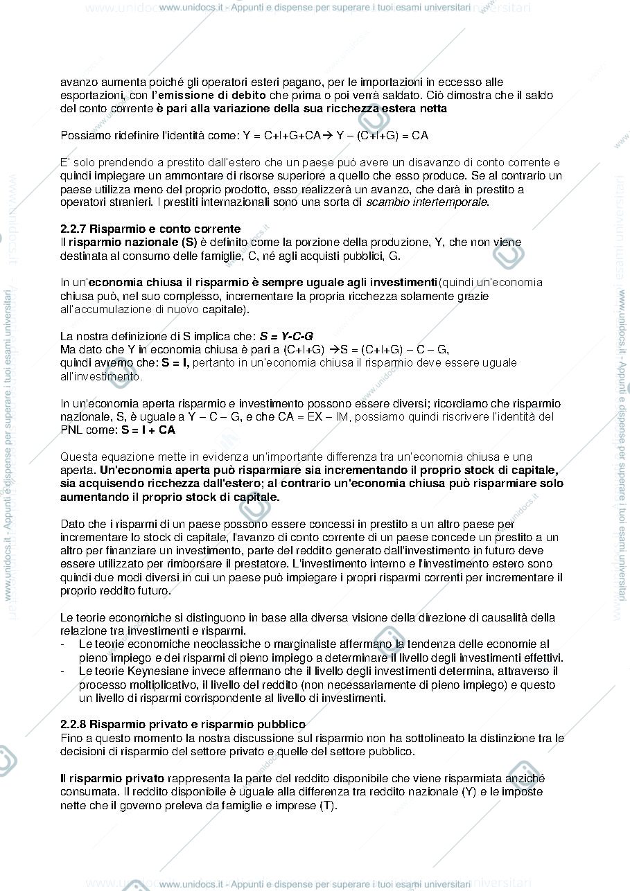 Anteprima pagina 5 — Economia Monetaria Internazionale 