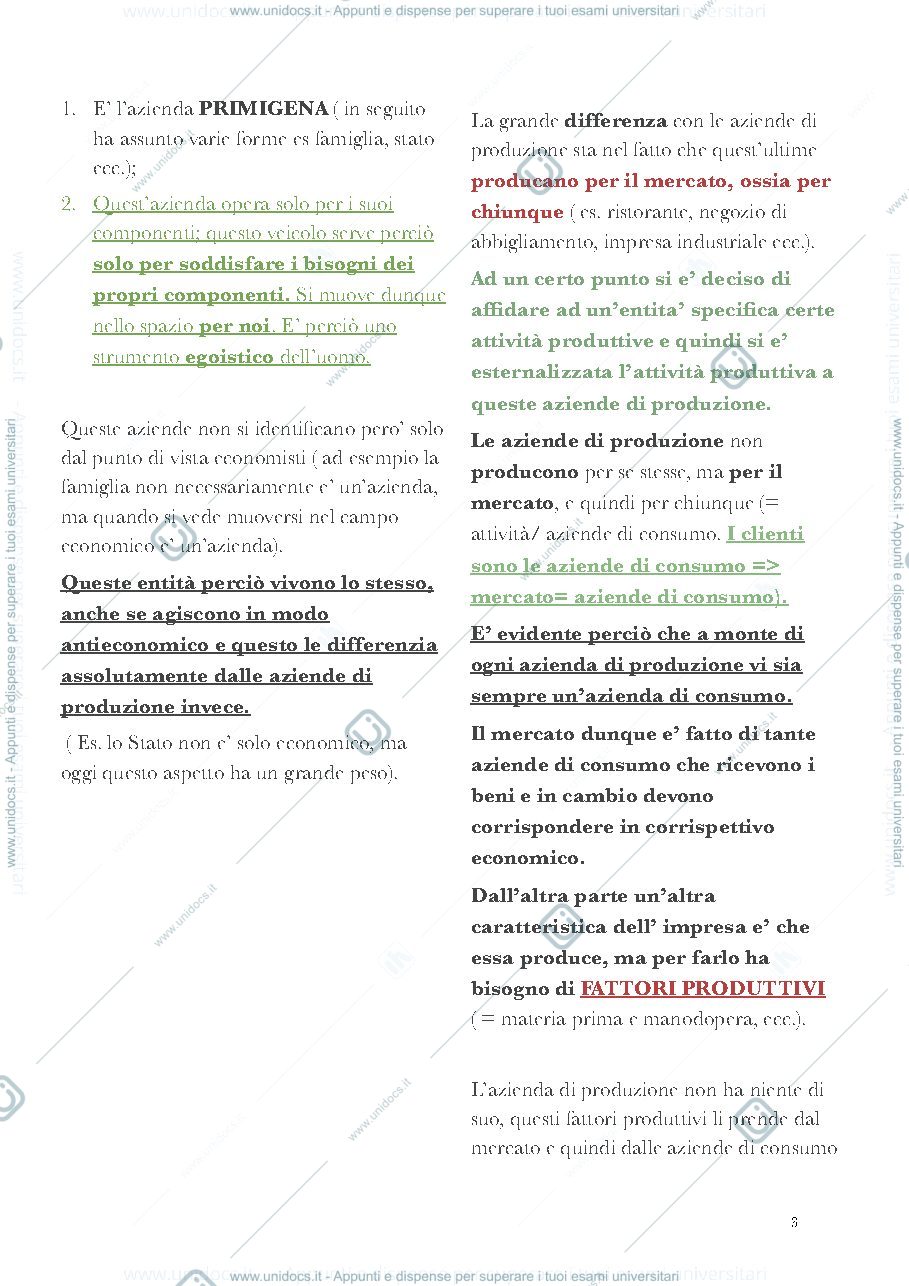Anteprima pagina 3 — Appunti di economia e contabilità aziendale