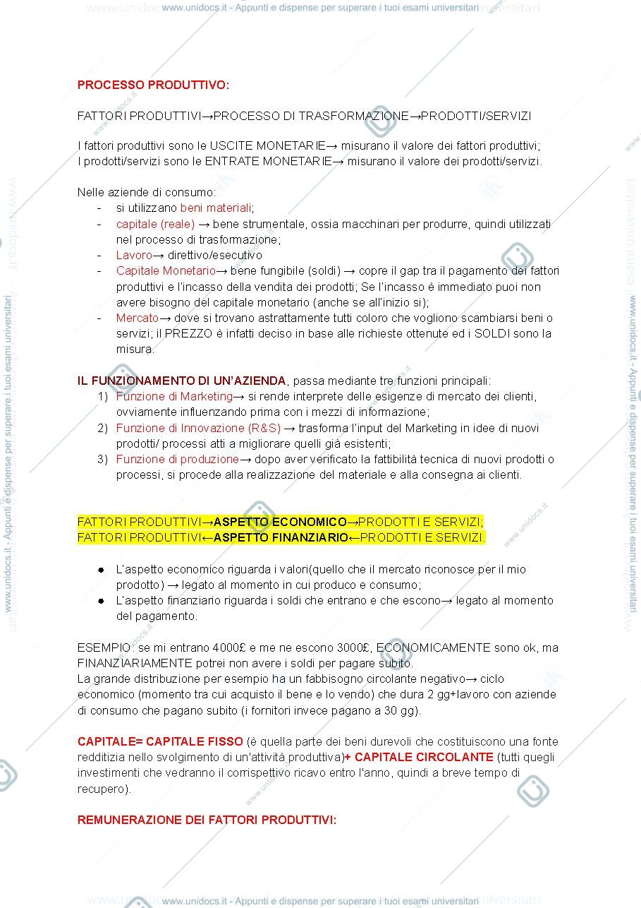 Anteprima pagina 2 — Appunti di Economia Aziendale