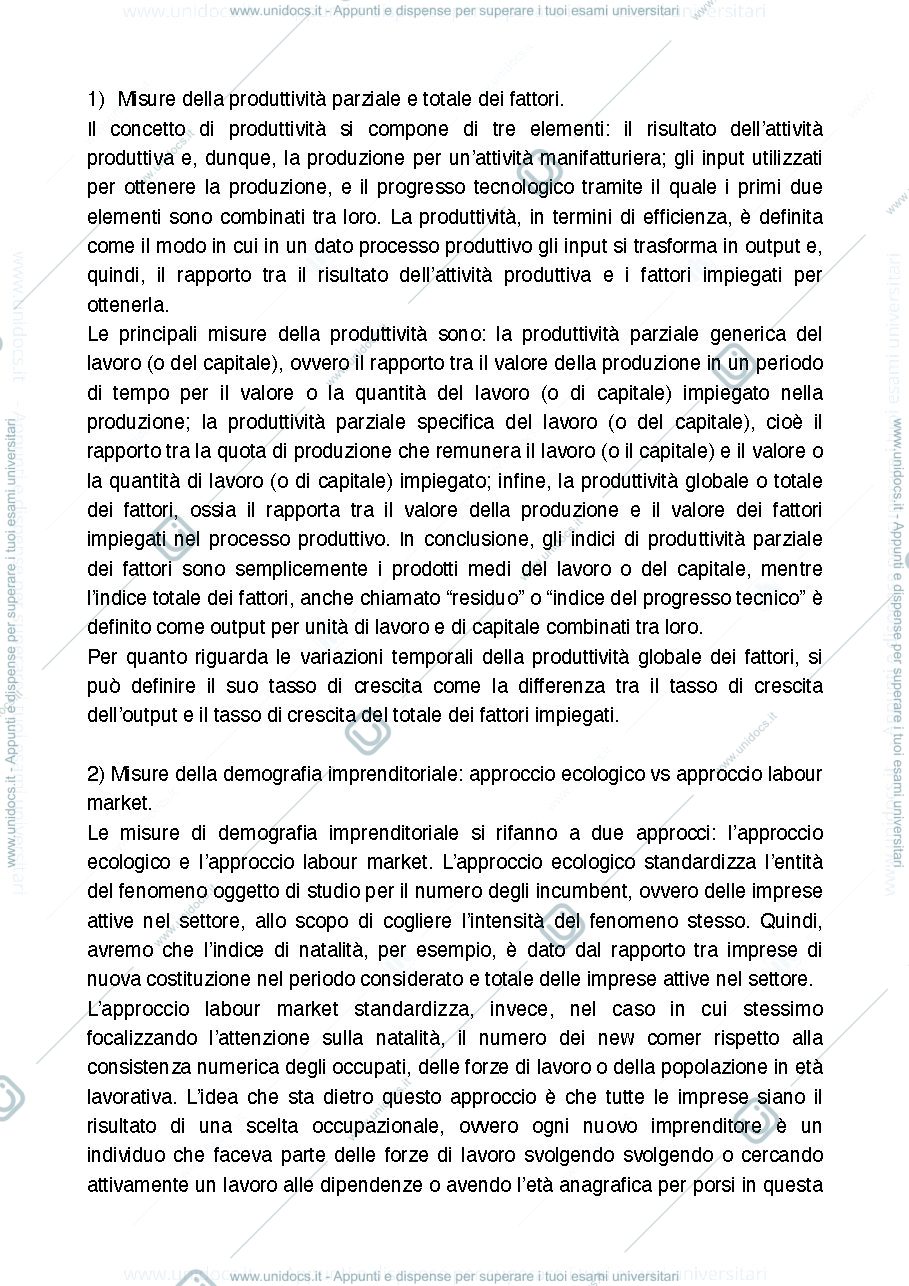 Anteprima pagina 1 — Domande esami passati Economia e dinamica industriale