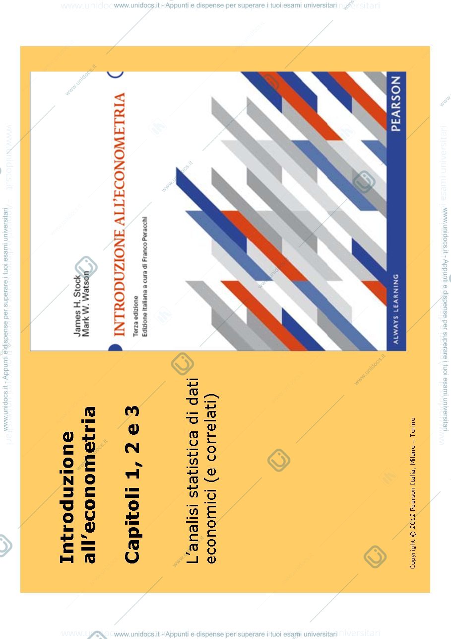 Anteprima pagina 1 — Econometria