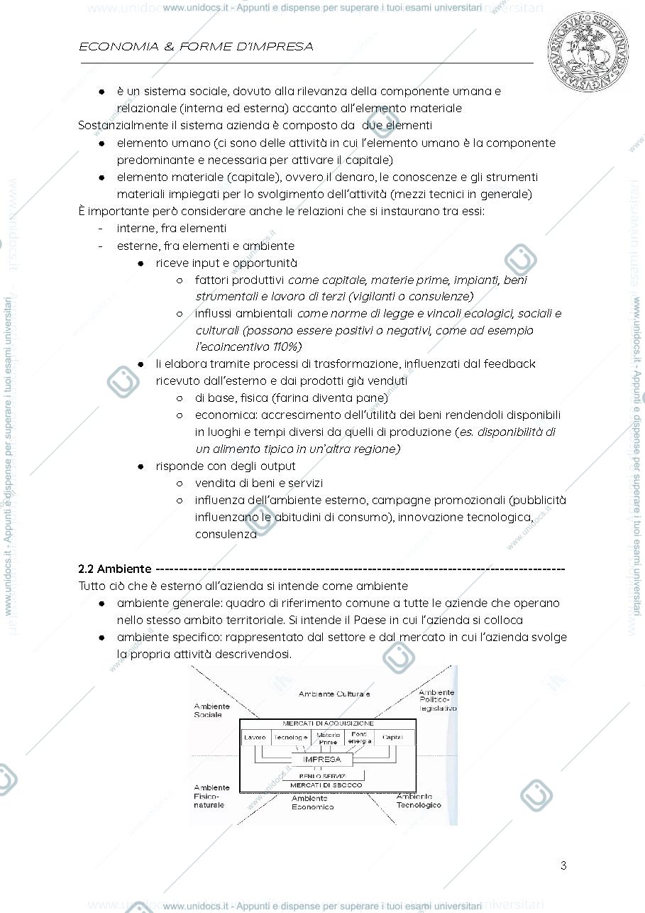 Anteprima pagina 3 — Appunti di economia e forme d'impresa
