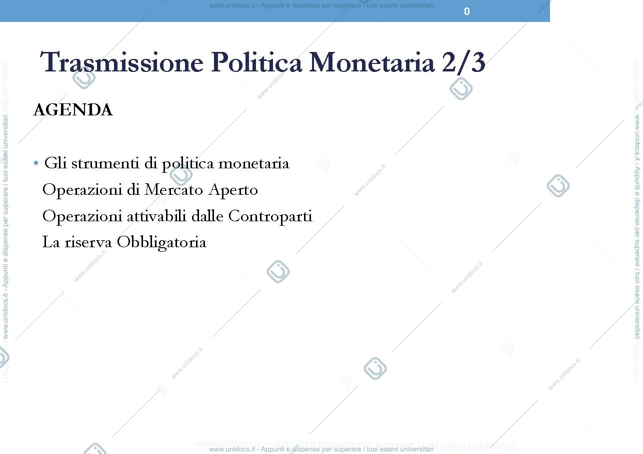 Anteprima pagina 1 — funzione monetaria