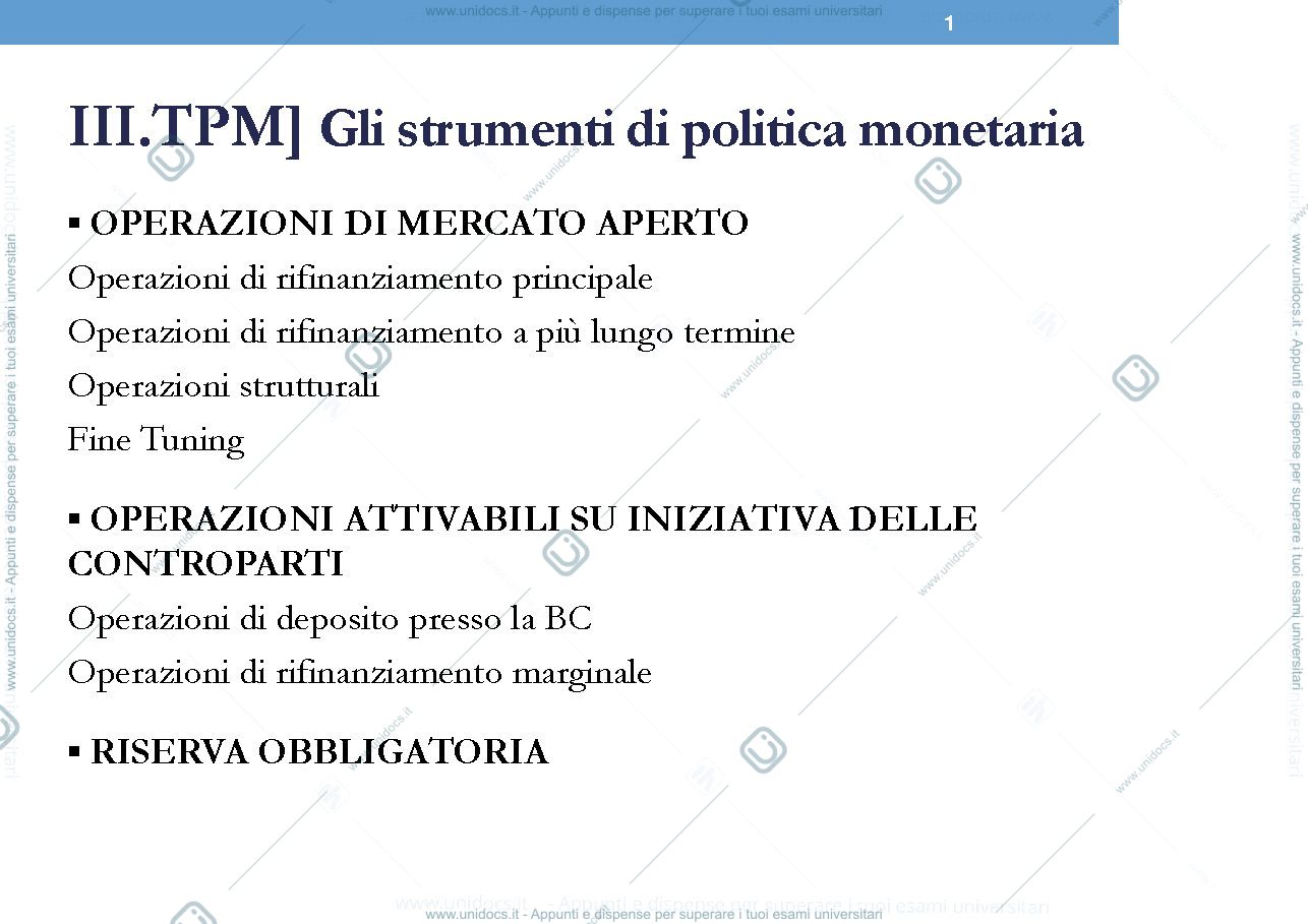 Anteprima pagina 2 — funzione monetaria