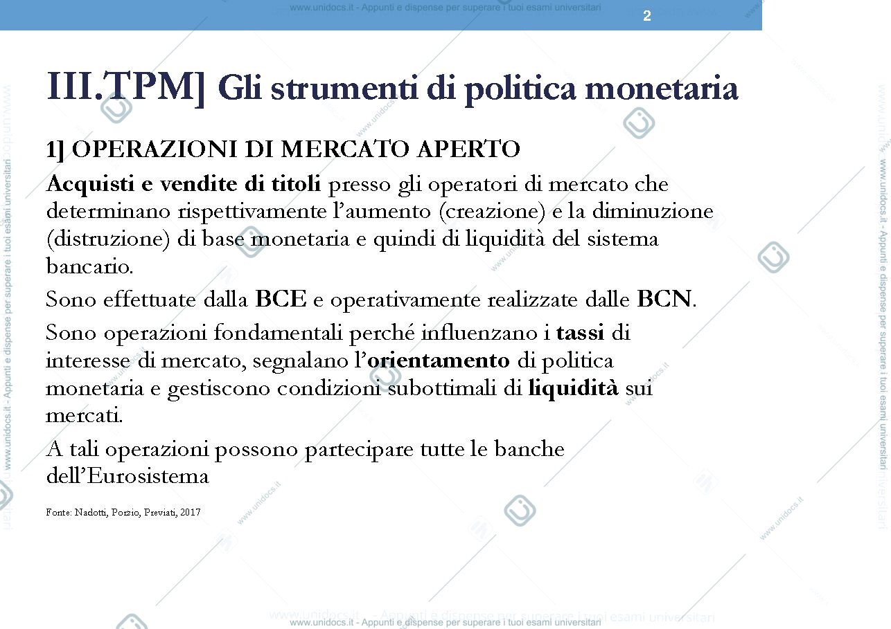 Anteprima pagina 3 — funzione monetaria