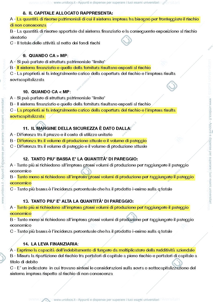 Anteprima pagina 2 — Domande d’esame