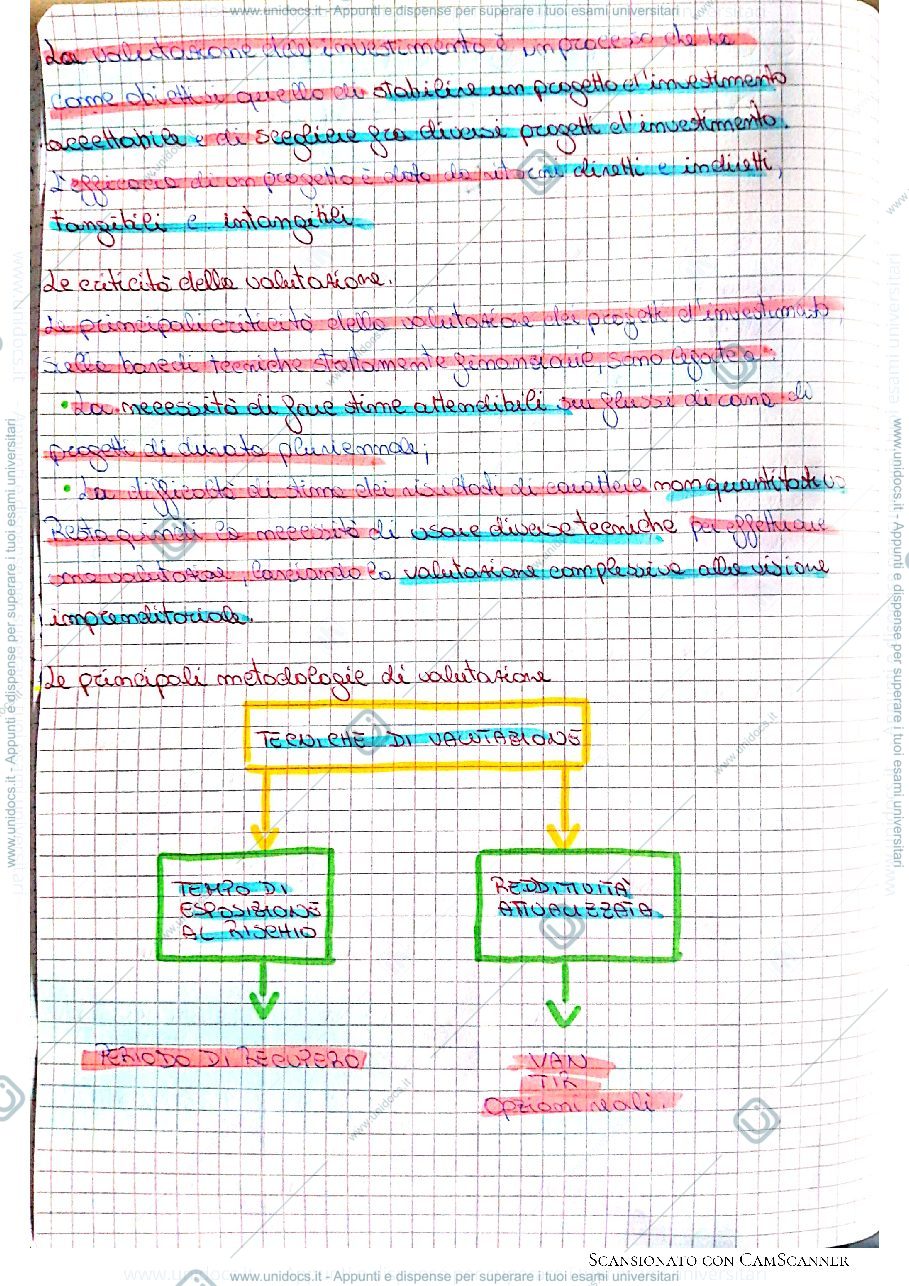Anteprima pagina 2 — Tecniche di valutazione degli investimenti