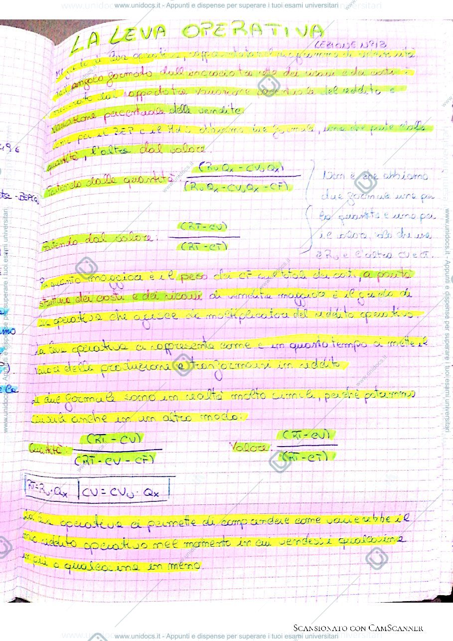 Anteprima pagina 1 — Leva operativa