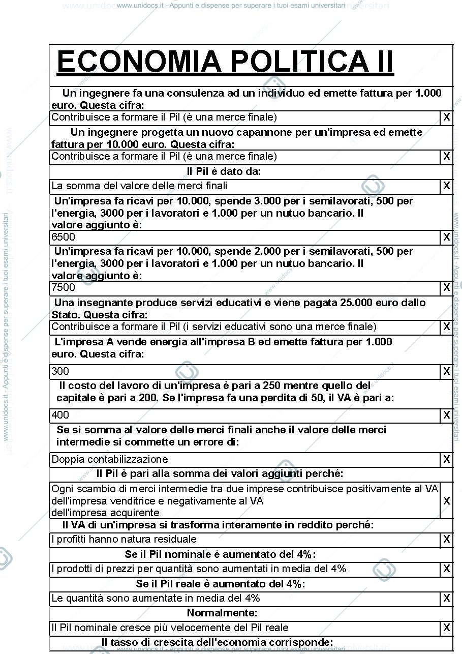 Anteprima pagina 1 — economia politica