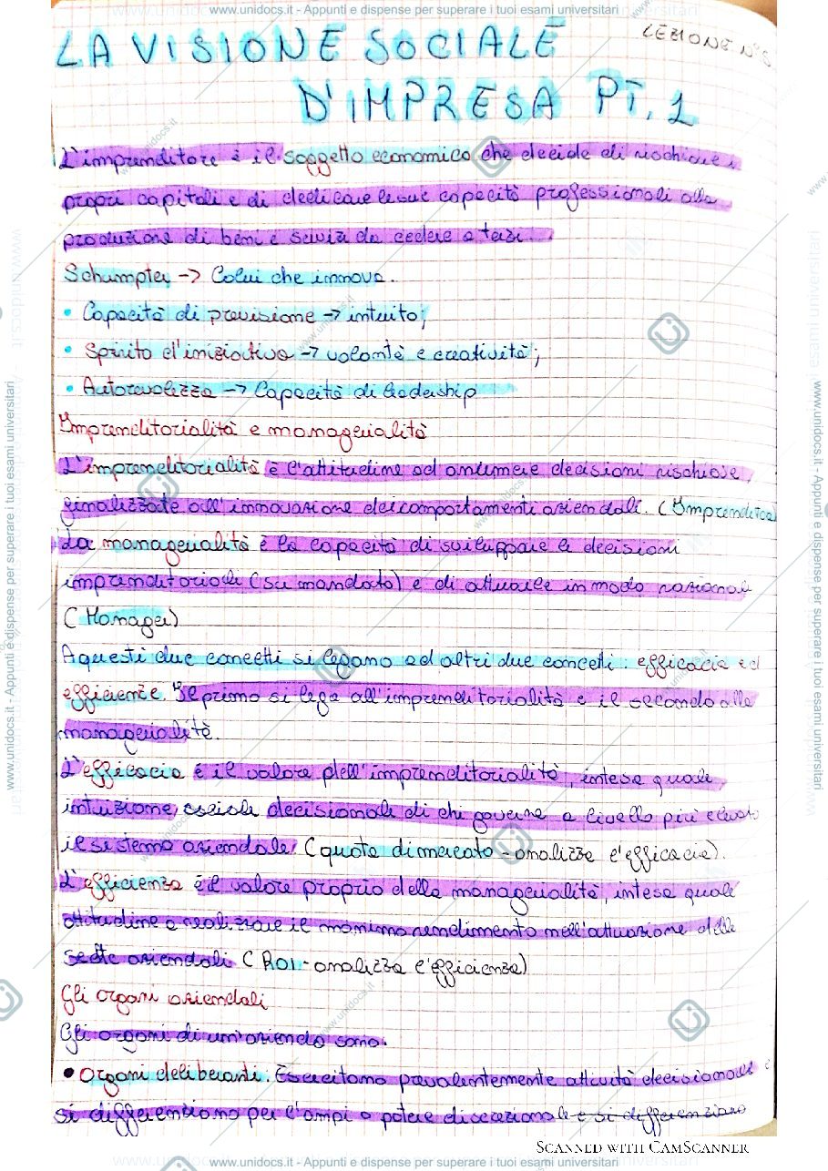 Anteprima pagina 1 — La visione sociale dell'impresa