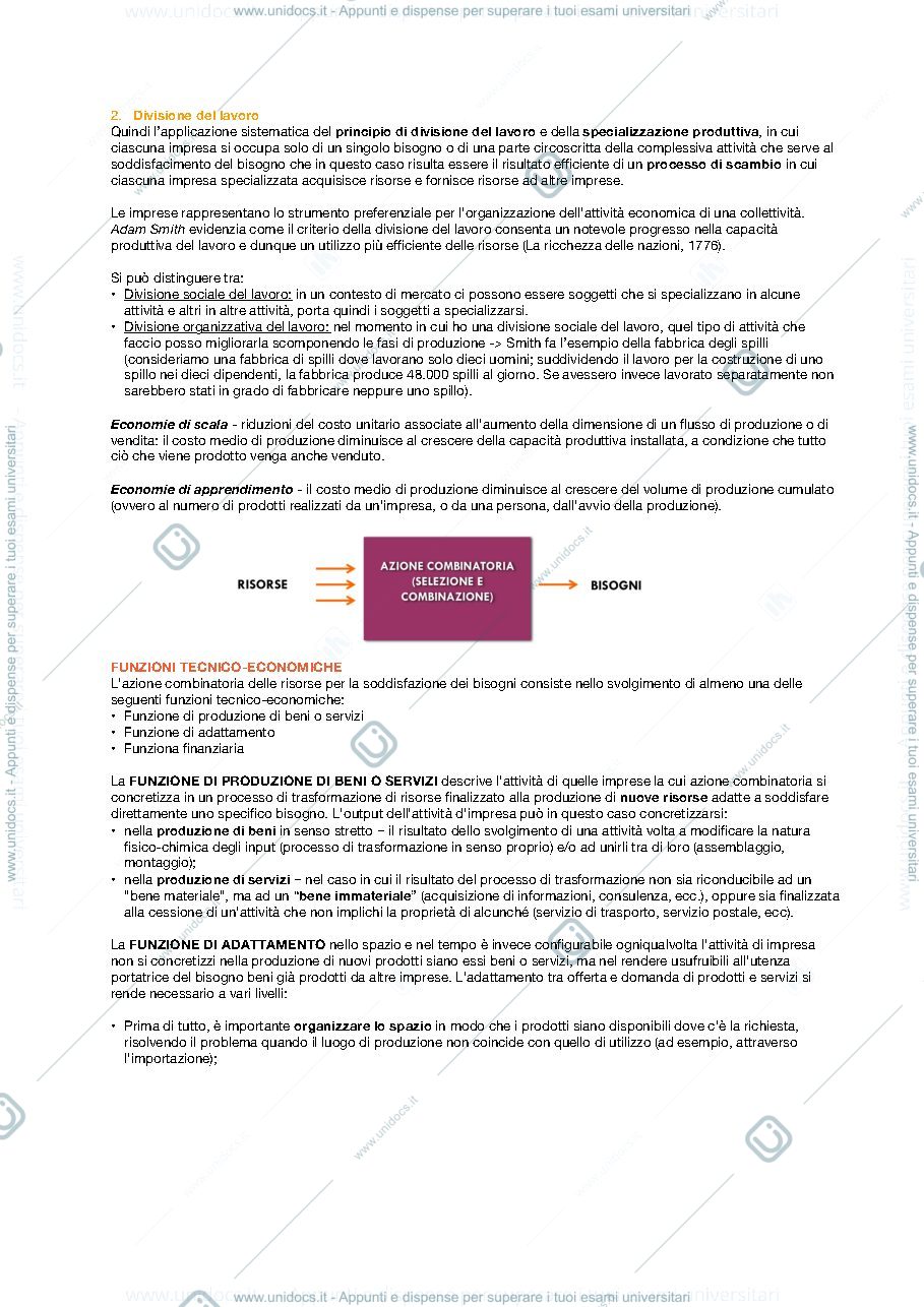 Anteprima pagina 3 — Appunti Economia e Gestione delle Imprese