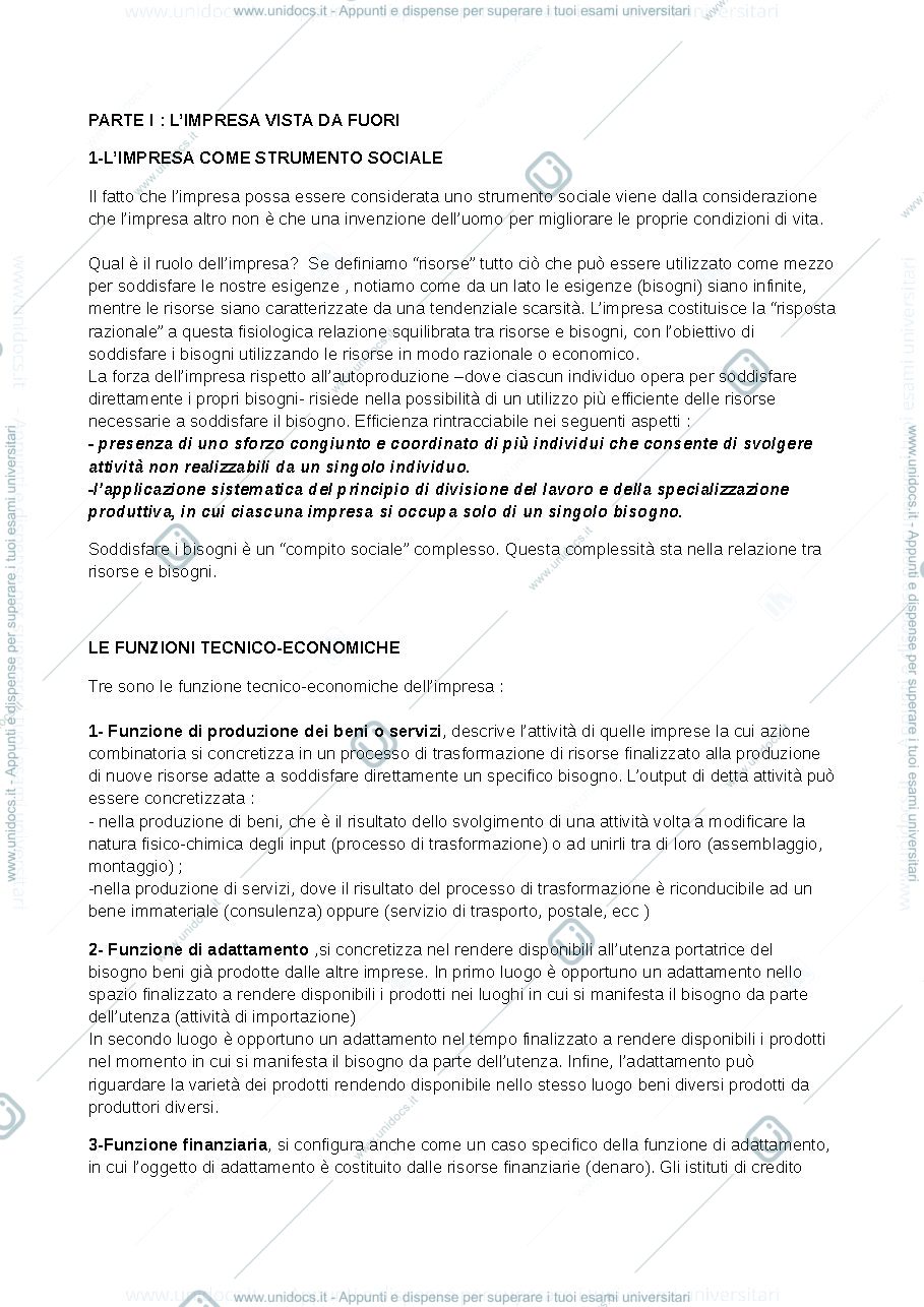 Anteprima pagina 1 — economia e gestione delle imprese prof rocco moliterni