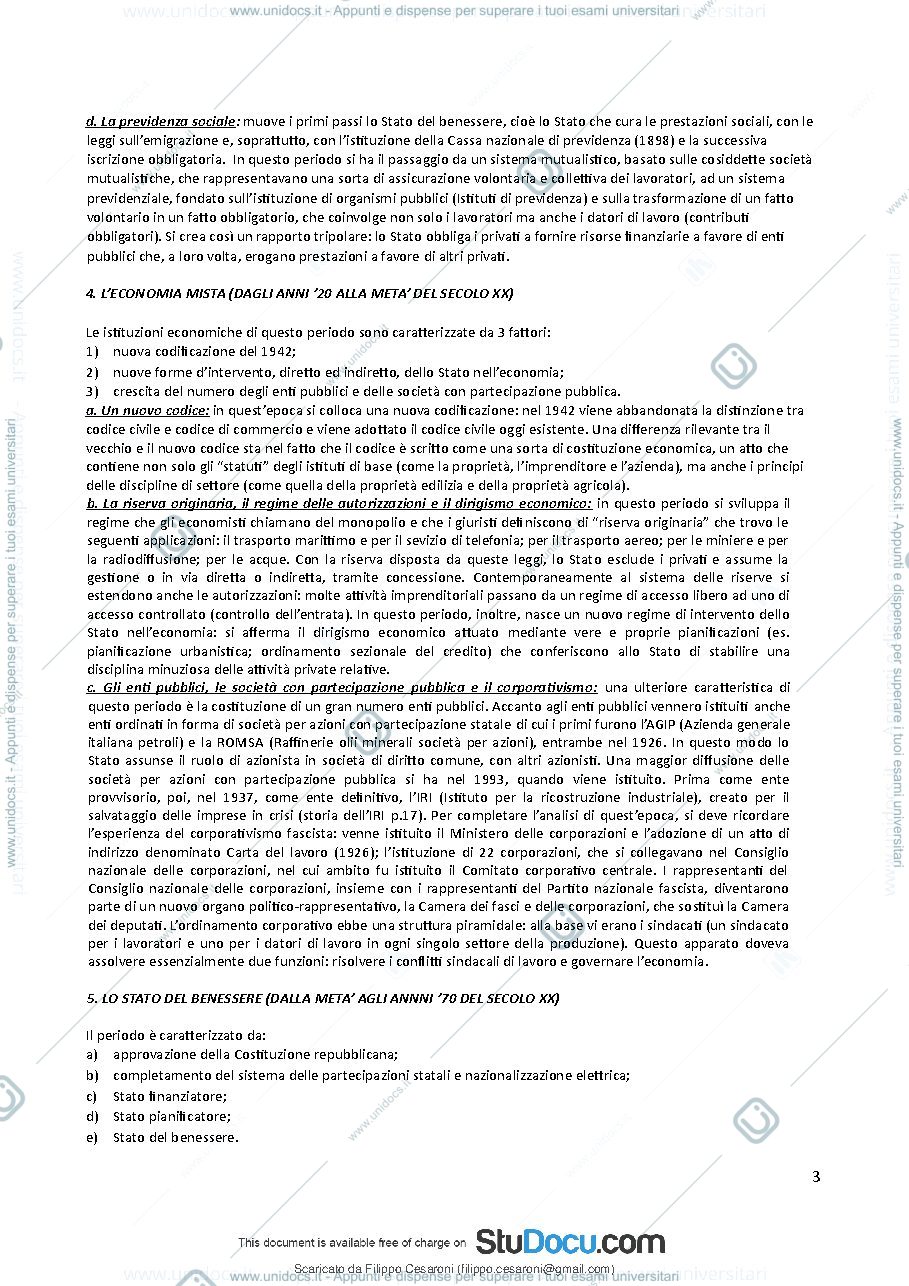 Anteprima pagina 4 — Riassunto - La nuova costituzione economica, Cassese