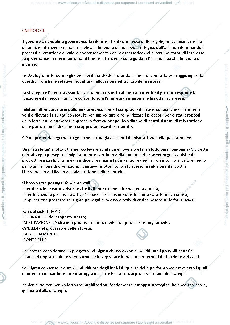 Anteprima pagina 1 — Riassunto Economia e Governo Aziendale (non perfetto) (si consiglia di studiare le slide)