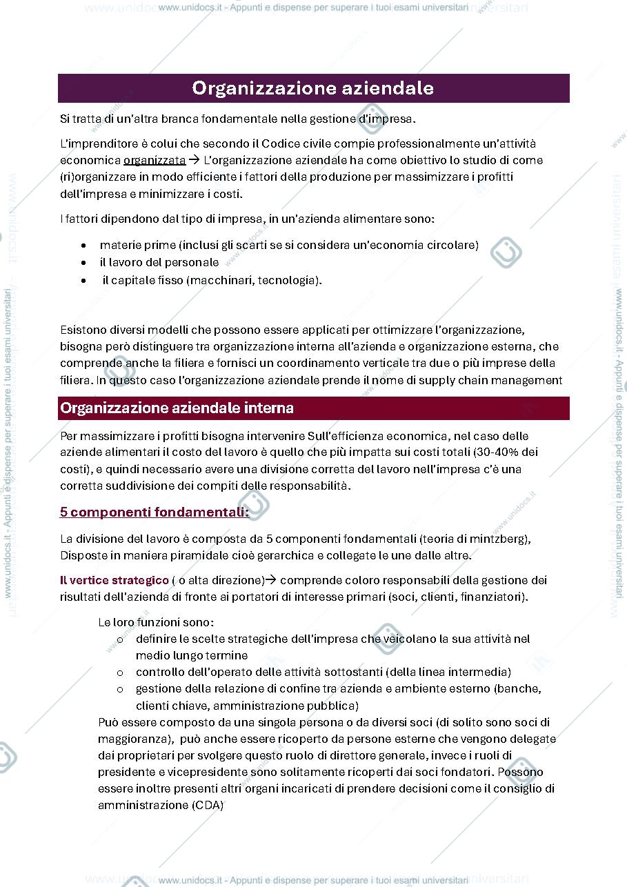 Anteprima pagina 1 — Appunti completi con esercizio
