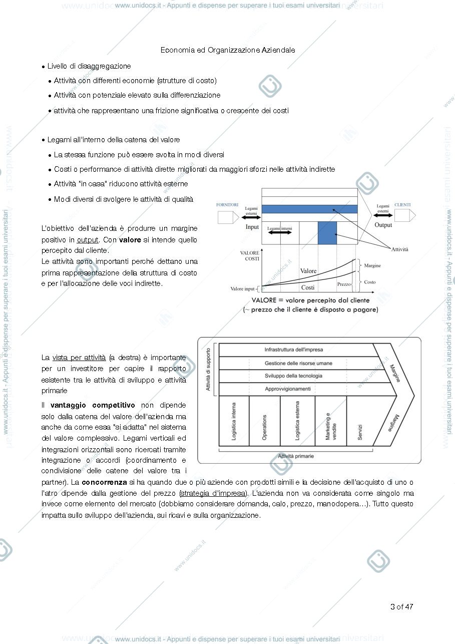 Anteprima pagina 4 — Appunti di Economia ed Organizzazione aziendale