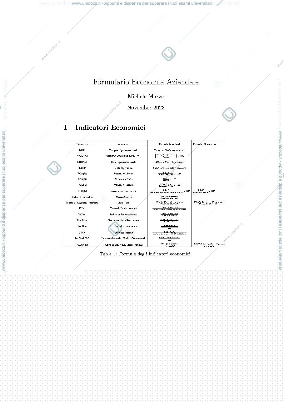 Anteprima pagina 1 — Formulario Indici