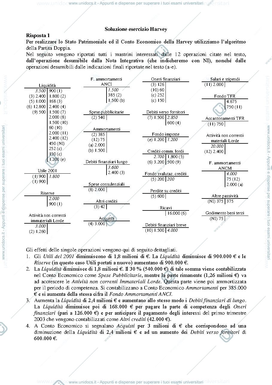 Anteprima pagina 1 — Soluzione esercizio 3 CE Harvey prof: Toletti