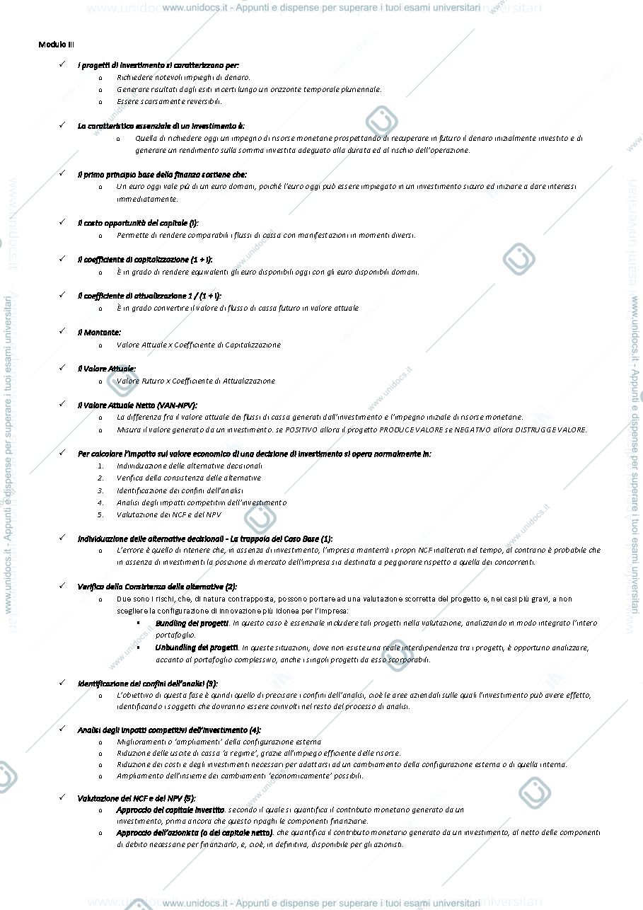 Anteprima pagina 1 — Modulo III